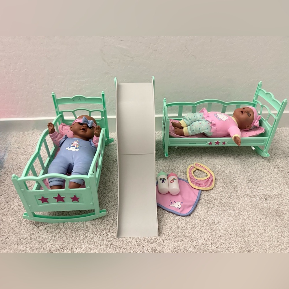 BabyDoll Twin Crib Set with Slide